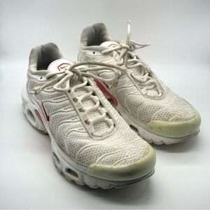 Nike Air Max Plus White Track Red Sneakers